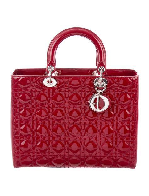 christian dior bag red